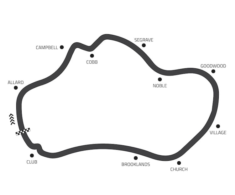 Thruxton circuit map
